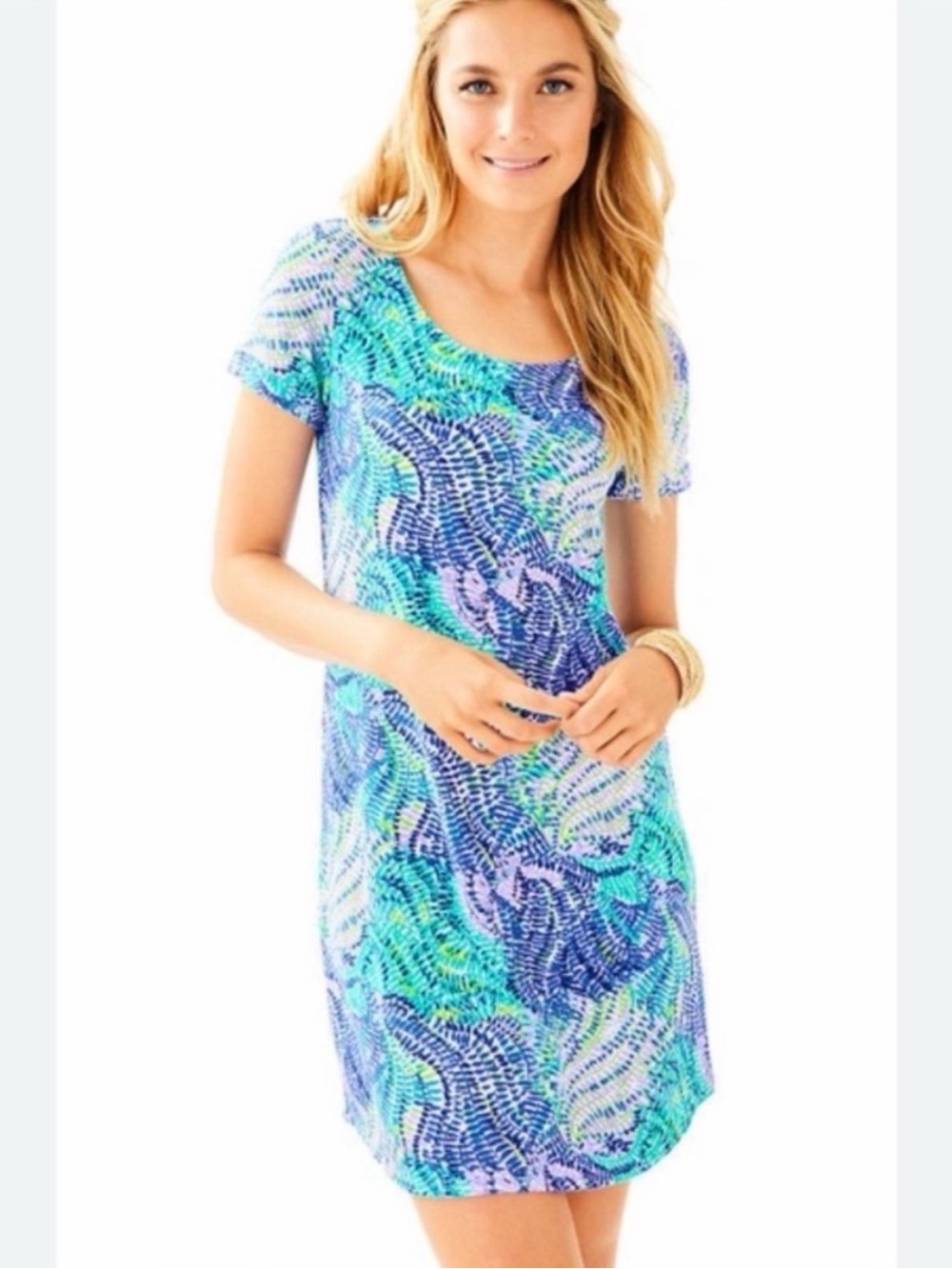 Lilly Pulitzer Tammy dress in Blue Current Fantasea size Medium